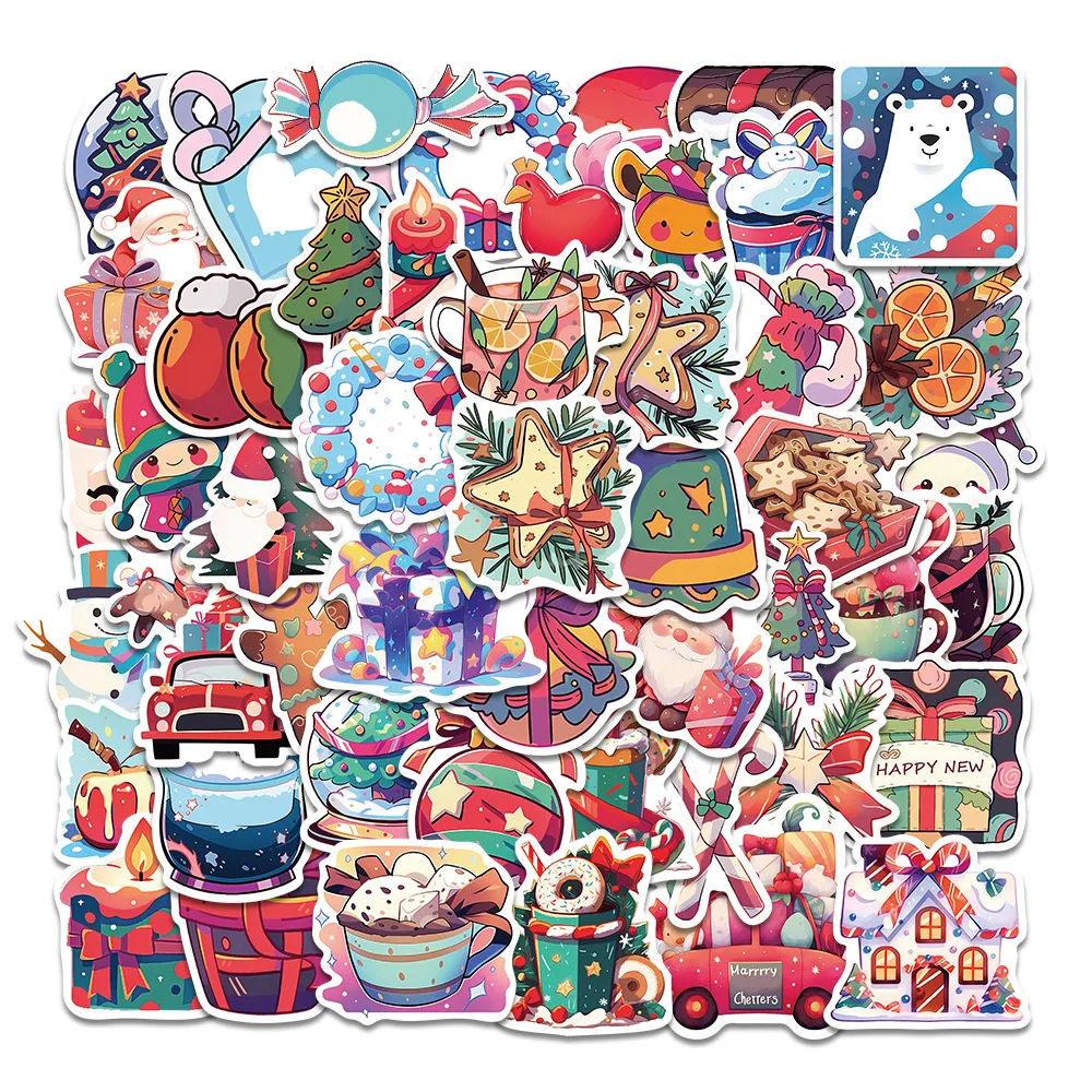 

10/50PCS Christmas gifts Waterproof Graffiti Sticker Aesthetic Decorative Luggage Laptop Phone Guitar Scrapbook Kids Stickers