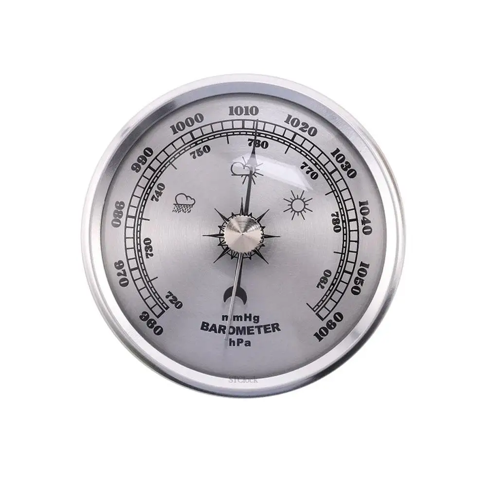 Air Pressure Gauge Wall Hanging Weather Forecast Station Thermometer Hygrometer for Ships Laboratories Weather Barometer
