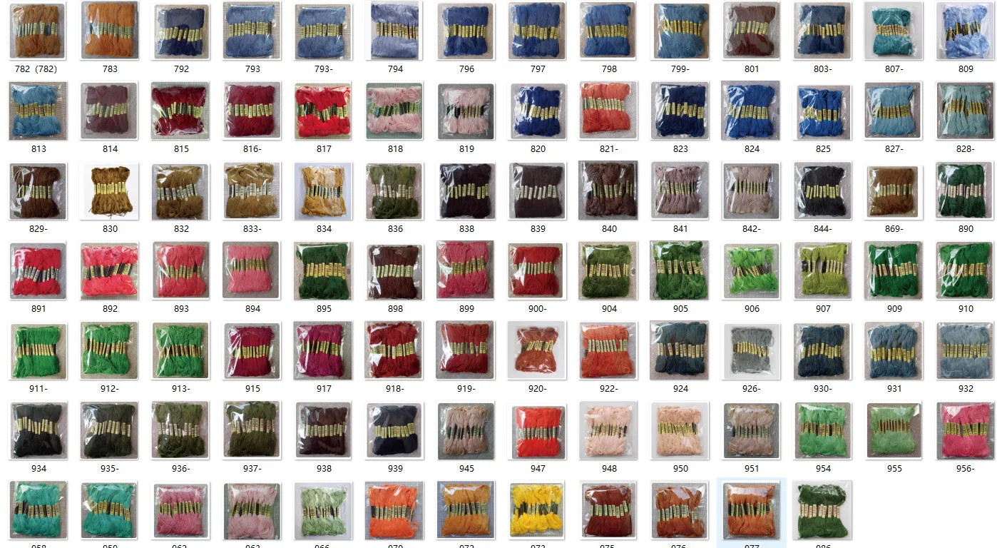 Fils à broder CXC, 2 étiquettes, Rose to Me, 10 pièces, fils à broder au point de croix, fils à broder personnalisés, couleurs 782-986