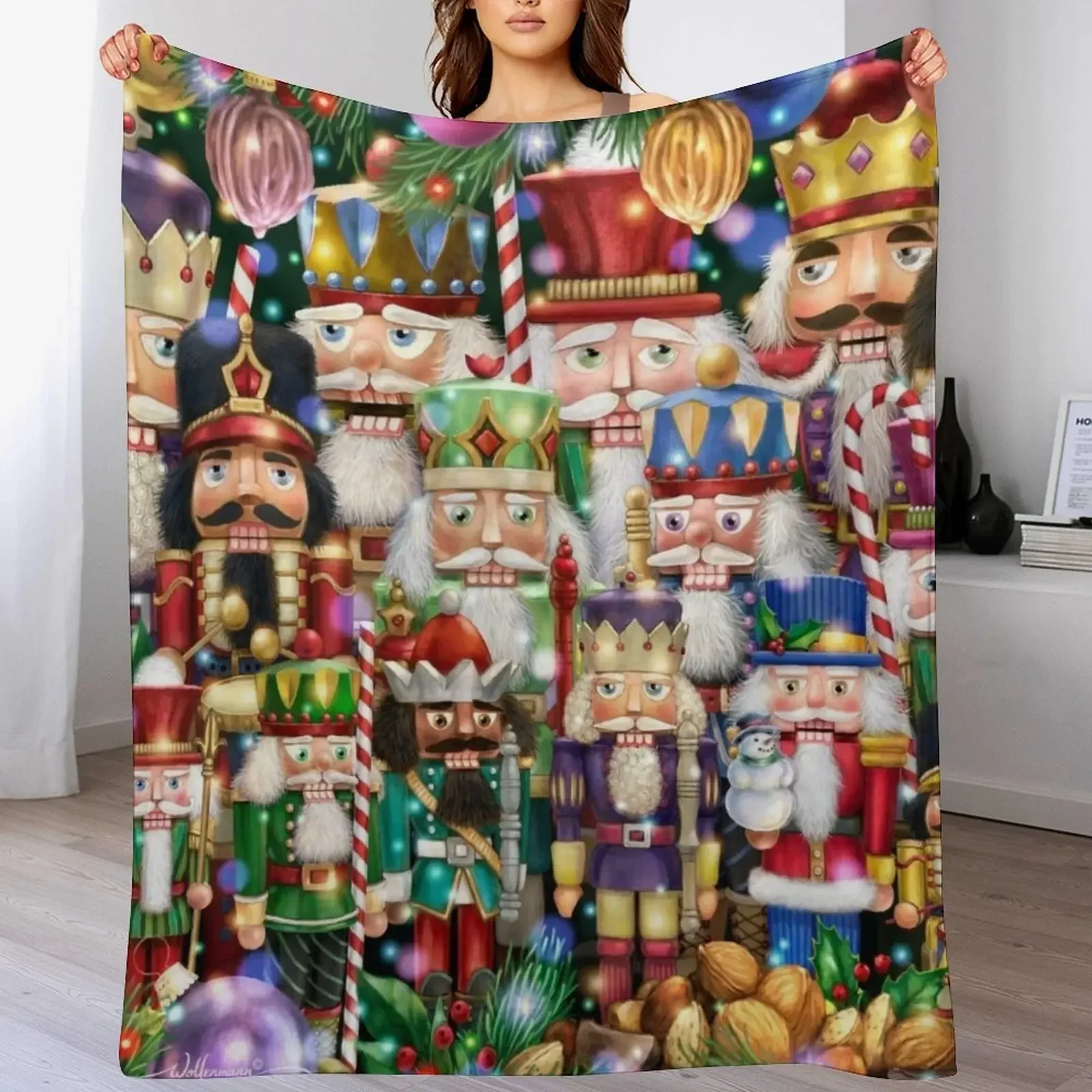 Festival of Nutcrackers Throw Blanket Summer Tourist Heavy Soft Big Blankets