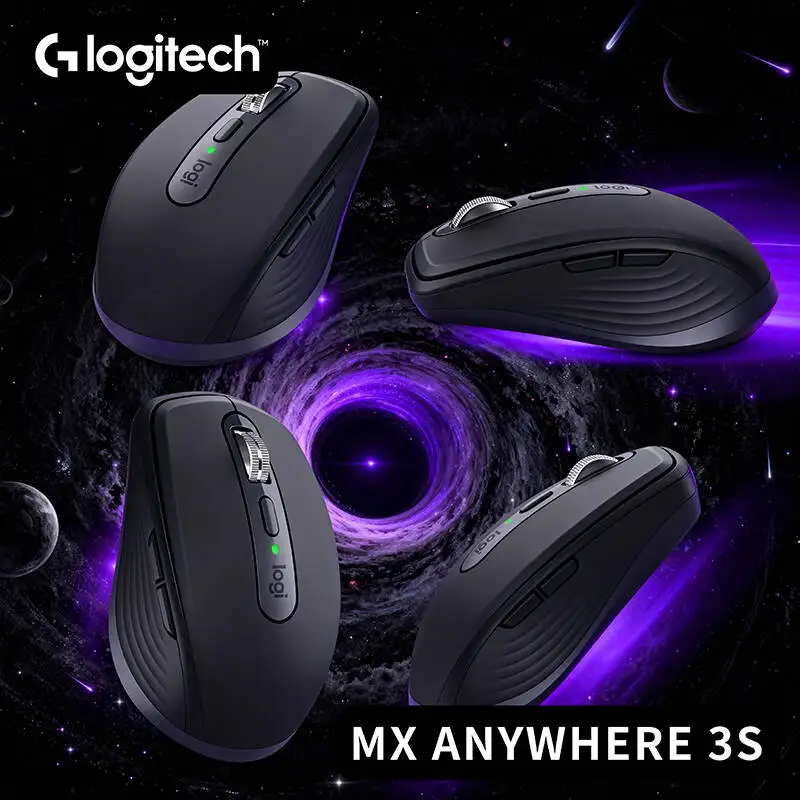 

Logitech MX Anywhere 3S Wireless Mouse with High-Resolution 8K DPI, Silent, Works on All Surfaces