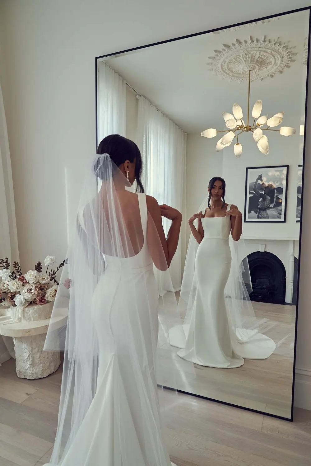 Extra Long 2 Tier Cathedral Wedding Veil with Blusher 3M Soft Tulle Bridal Veil With Comb Church Ceremony Party Accessories G131 image 3