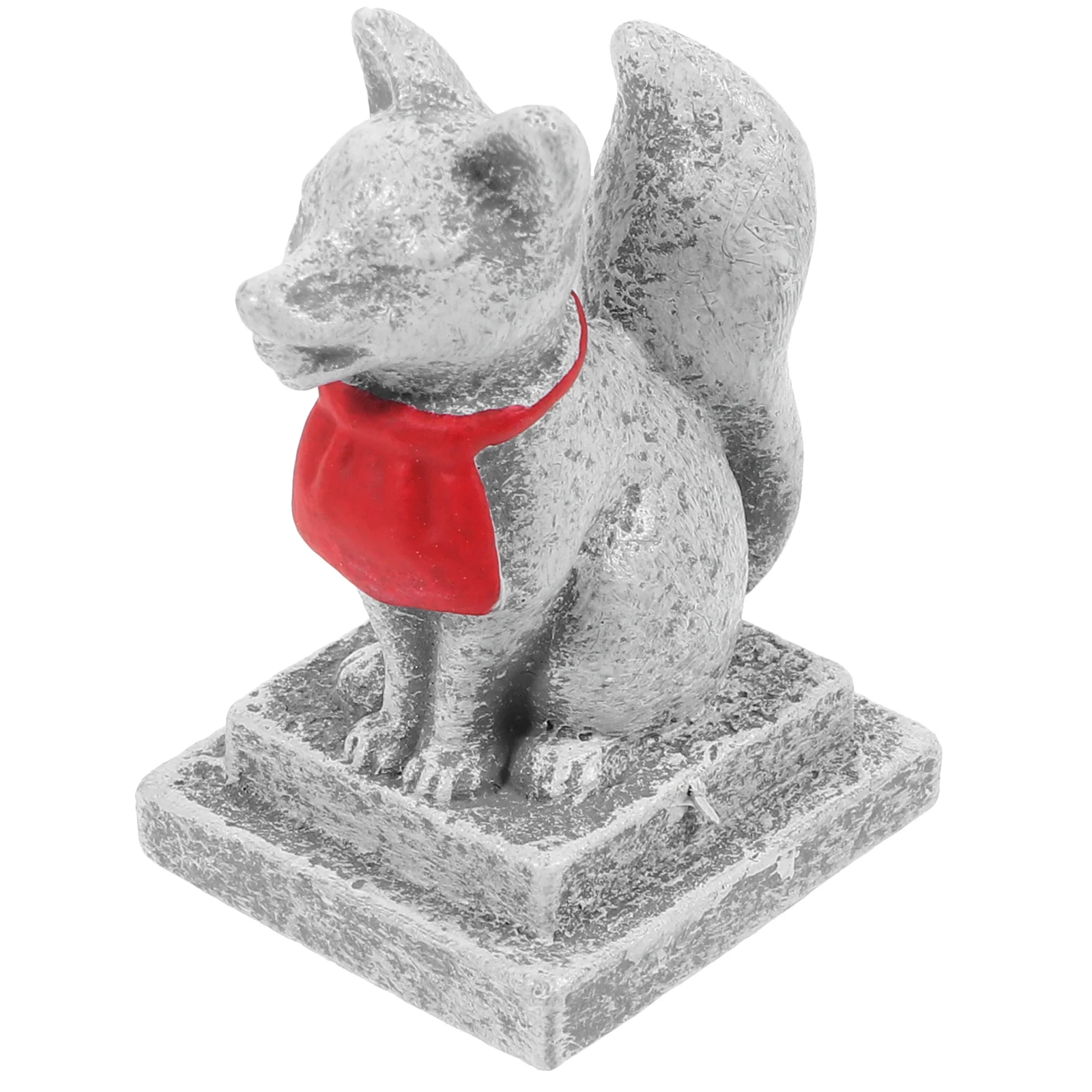 

Mini Inari for Home Shrine Miniature Fox Torii Ornaments Fish Tank Decorations Resin Craft