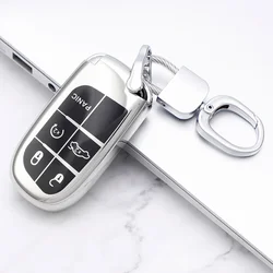 Car Remote Key Case Cover for Jeep Renegade Grand Cherokee Dodge Journey Charger Chrysler 200 300 300C Key Shell Fob Holder