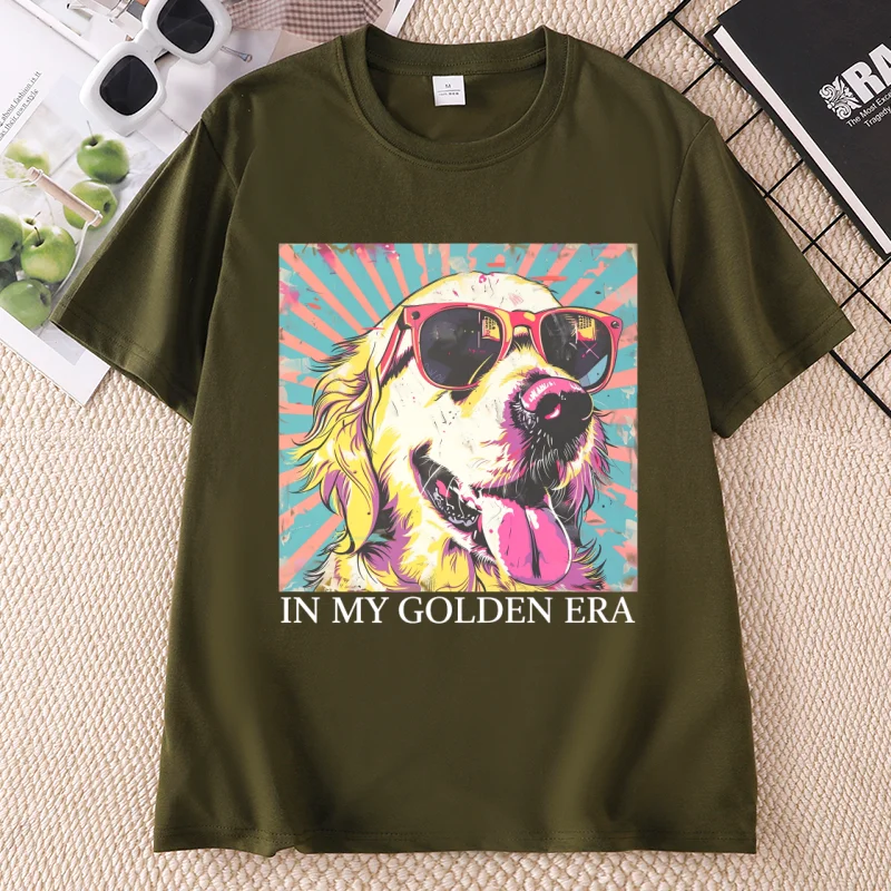 Women'S Fashion From The 70S - T-shirt In My Golden Retriever 70s