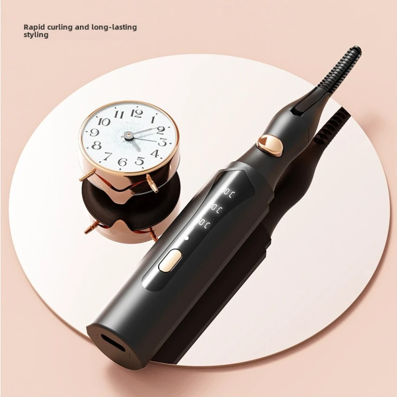 Piegaciglia elettrico riscaldato Dispositivo per arricciare le ciglia a lunga durata Dispositivo per ciglia finte Pettine a clip Strumenti di bellezza per il trucco delle donne