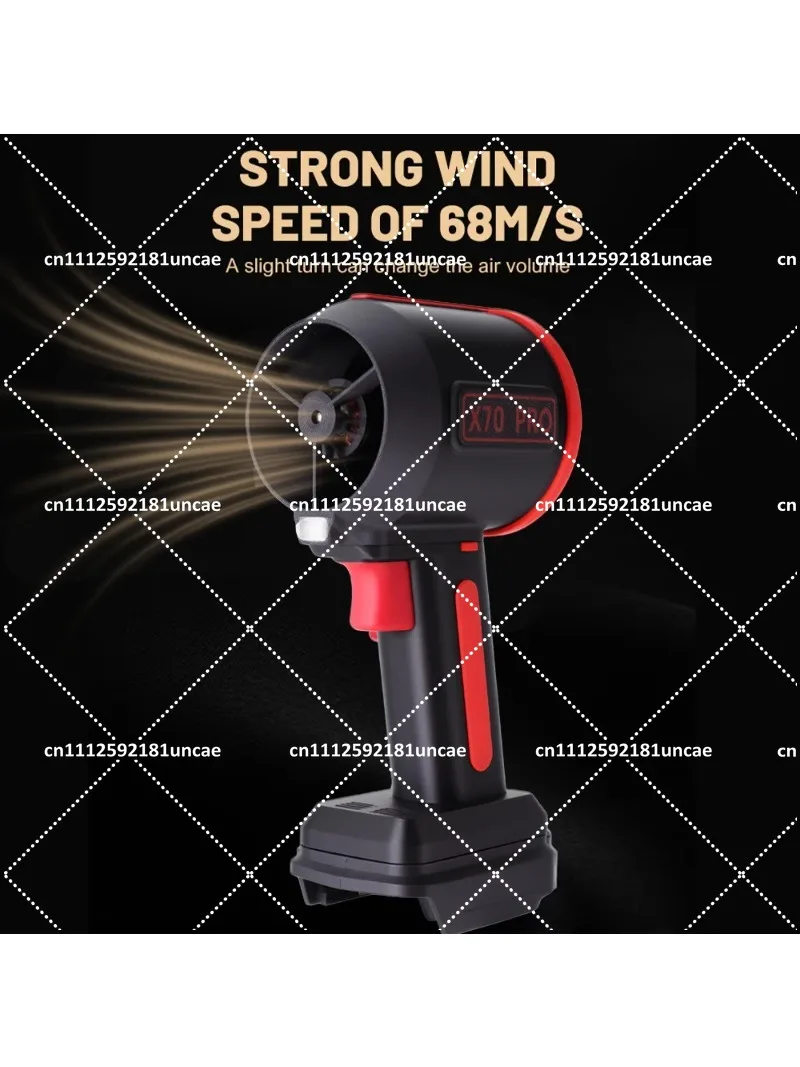 64mm Brushless High Power Air Blower Jet Fan Leaf Blower Snow Blower Car Dryer Cleaning Tool 2800g Thrust