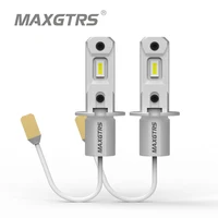 MAXGTRS 2x H3 bombilla LED antiniebla 6500K blanco amarillo conducción de coche lámpara para correr faro DRL luz LED automática 12V 24V diseño 1:1