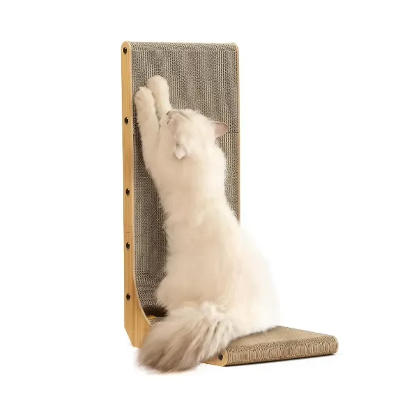 for Customized Safety  1kg Cat Scratching Board Tree Shaped Wooden Carton  Shaped Wall Mounted Cat Scratching Board