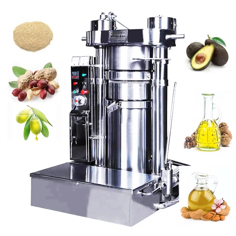 Commercial Automatic Hydraulic Oil Press For Olive Soybean & Vegetable Oil Processing For Sesame Oil Pressing