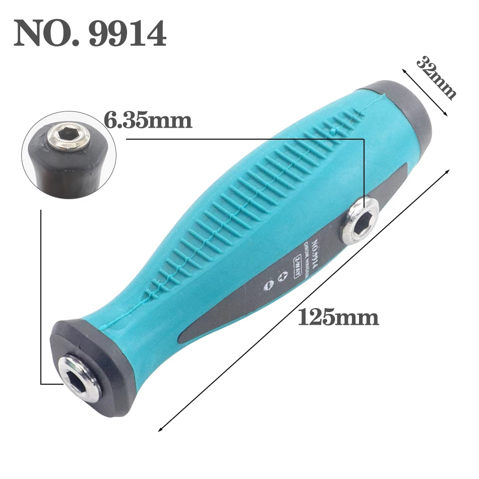 6.35mm screwdriver handle 9907 ratchet screwdriver 8108 driver/wrench head set handle hexagonal socket handle