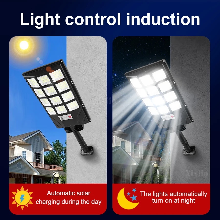 60000000LM Outdoor Solar Lights Motion Sensor Wall External Solar Lamp Waterproof Sunlight Power Street Garden Light