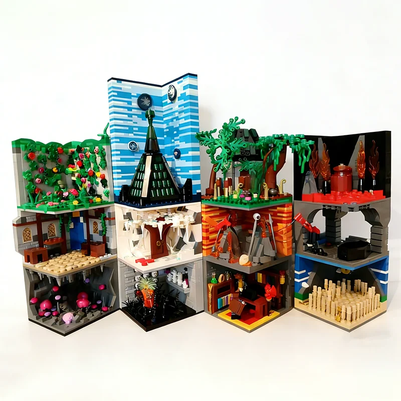 3989개 MOC 수집용 미니피규어 던전 앤 드래곤 미니피규어 디스플레이 모델 빌딩 크리스마스 선물 블록 조립 장난감