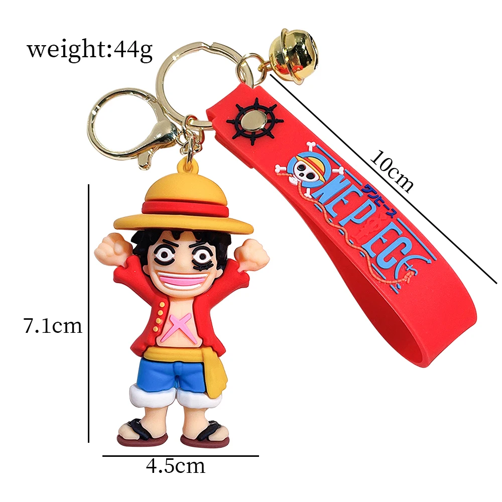 Multi Style Monkey D. Luffy Brelok do kluczy Anime ONE PIECE Figurka Luffy Doll Brelok do plecaka Breloczek do kluczy samochodowych Ozdoby Biżuteria