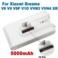 5000mAh For Xiaomi Mijia Vacuum Cleaner V8 V9 V9P V10 VVN3 VVN4 Dreame Vacuum Cleaner Lithium Battery original  25.2V