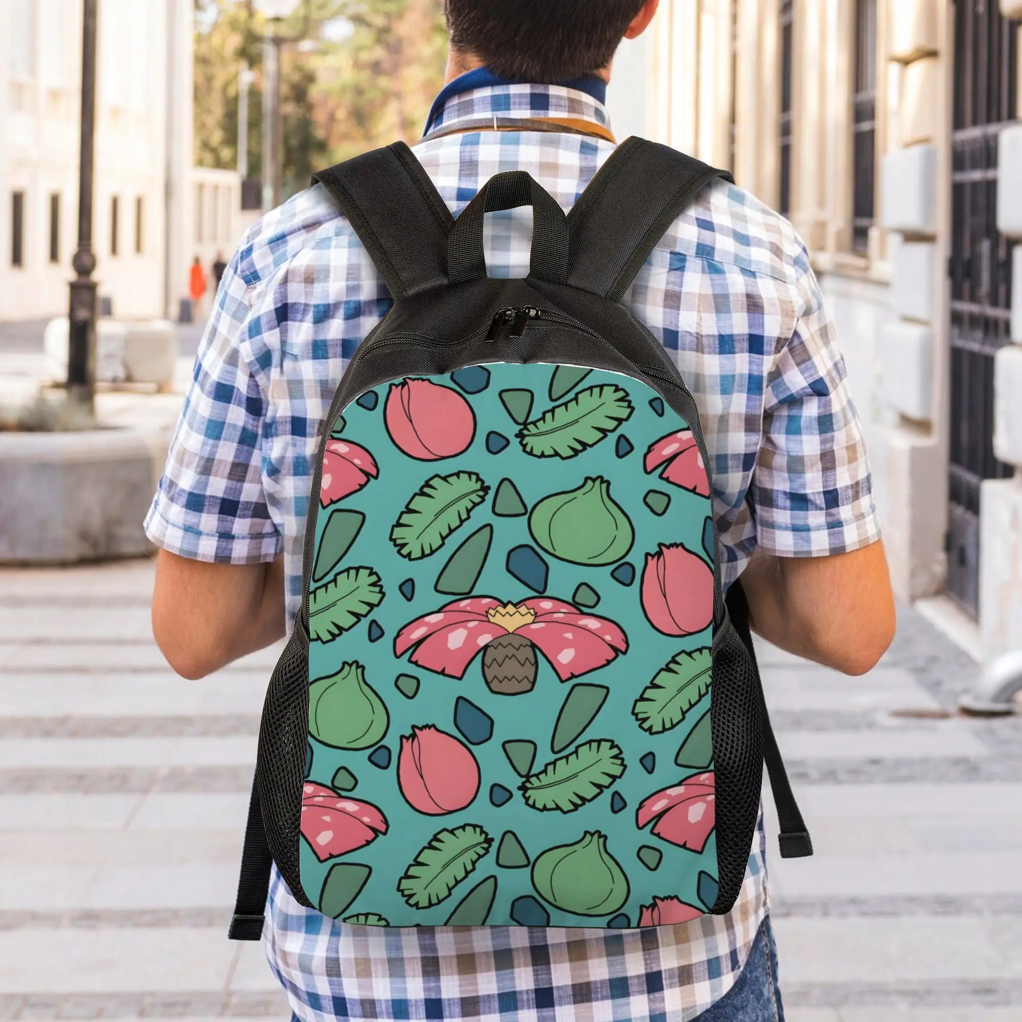 

Pokemon Knapsack Back to school season Bulbasaur Seed Monster Collage Venusaur Sturdy Shoulder Backpack