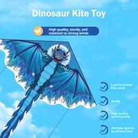 Creative Kite Cute Lifelike 3D Dragon Outdoor Sport Fun Flying Kite for Child Toy Fun Games for Friend Gathering