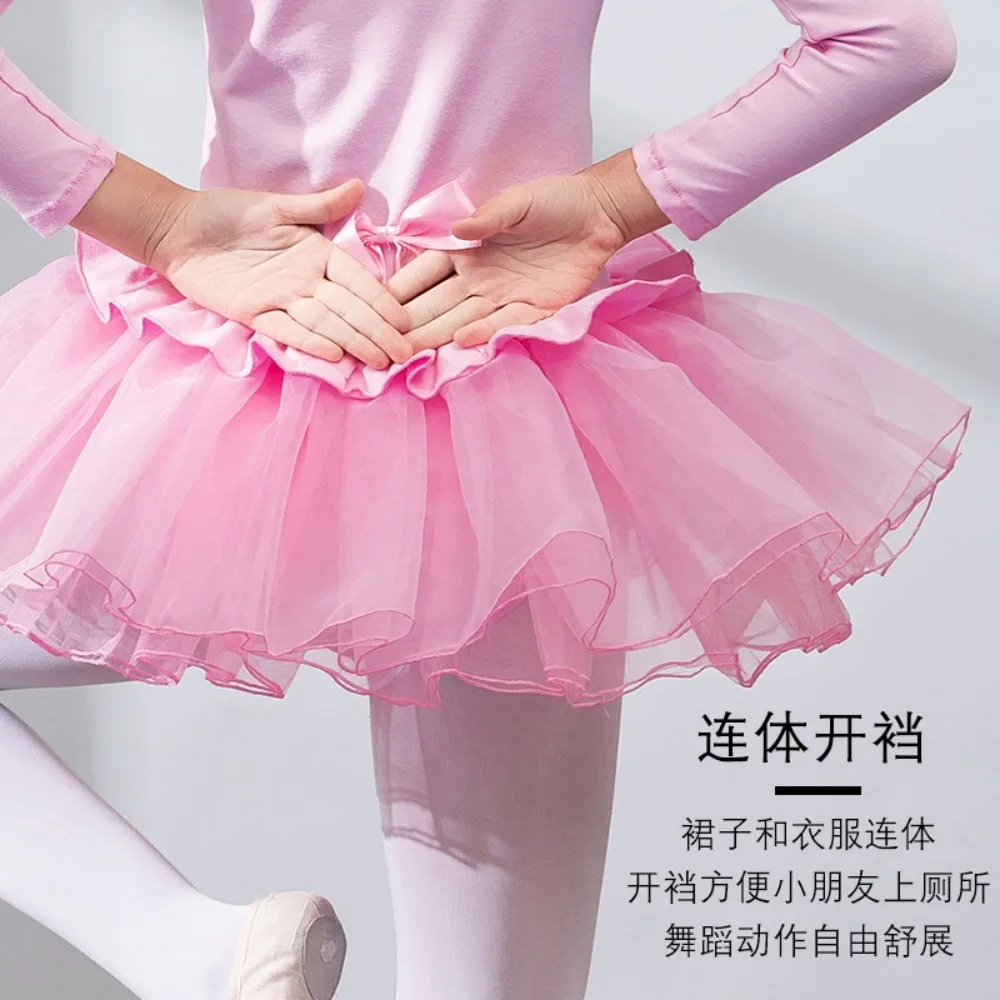 Dance Wear Ballet Tutu Princess Children Clothing Stage Costumes Fairy Kids Clothes Performance Elegant Leotards for Girls Dress