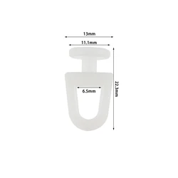50pcs Plastic Rail Curtain Hook Rollers Window Hanger Car Auto Home Office Practical Tool Curtain Tracks Accessories