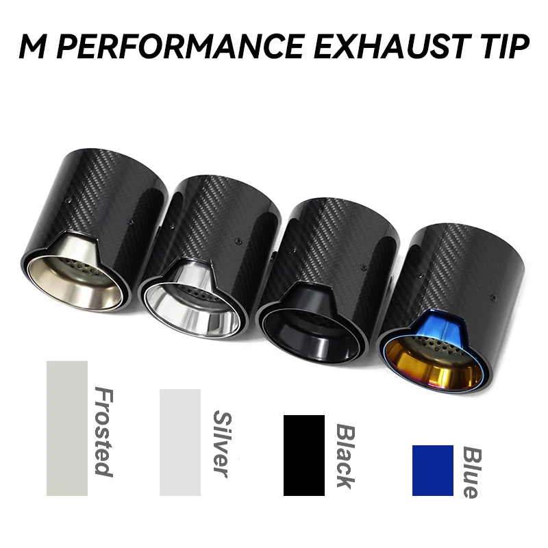 2pcs/lot For BMW 2 Series F22 F23 M235i M240i F20 F21 M135i M140i M Performance Carbon Fiber Car Exhaust Tip ID60mm Muffler Tip