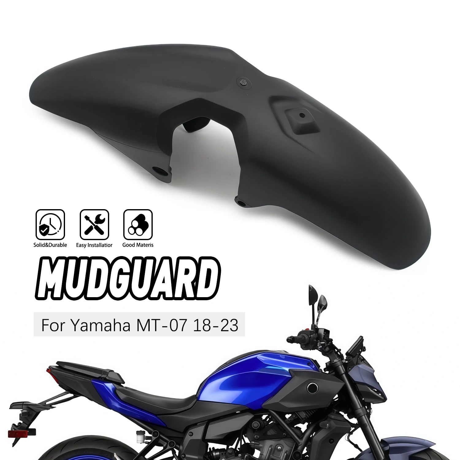 

Accesorios Moto Front Wheel Fender Mudguard Splash Guard Fairing Fit For YAMAHA MT FZ 07 MT-07 FZ-07 2018-2023