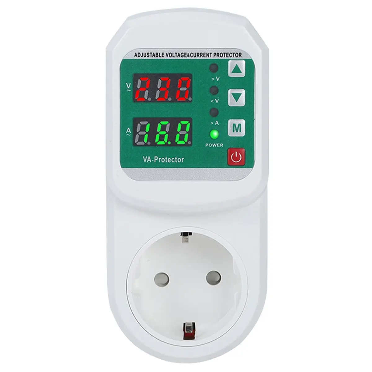 Multifunction over Voltage Current Protector EU Plug Socket Automatic Voltage Current Protector Socket