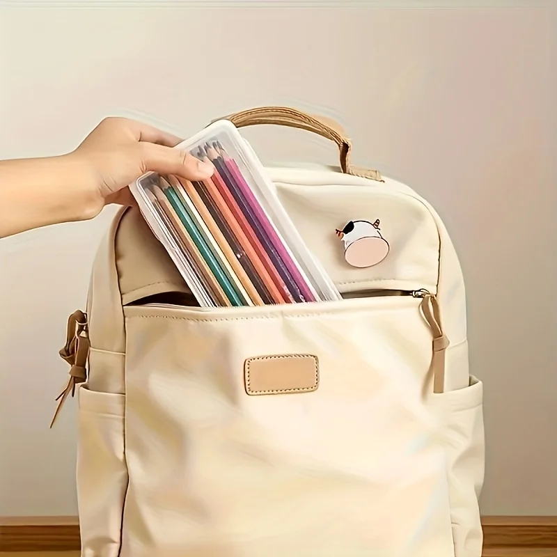 صناديق تخزين شفافة - منظم كبير قابل للتكديس مع غطاء شفاف، منزل - منظم مكتب موفر للمساحة، فكرة هدية عيد الميلاد