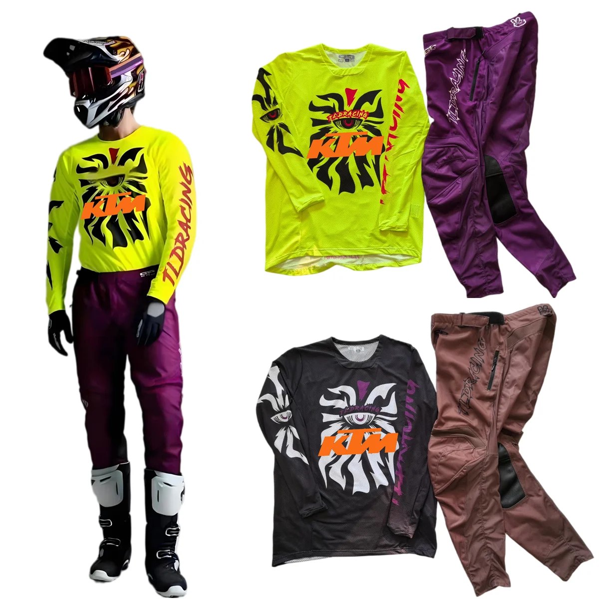 

Комплект экипировки для мотокросса KTM 2026: Джерси и брюки для эндуро и внедорожных мотоциклов