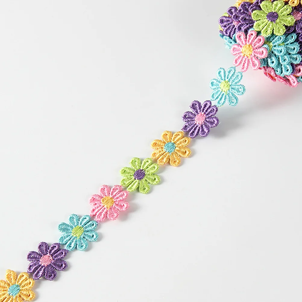 

Embroidery Lace Trim Decorative Ribbon Skirt DIY Material Polyester Yarn Craft Bow Tie Sewing Fabric For Flower Making Clothes