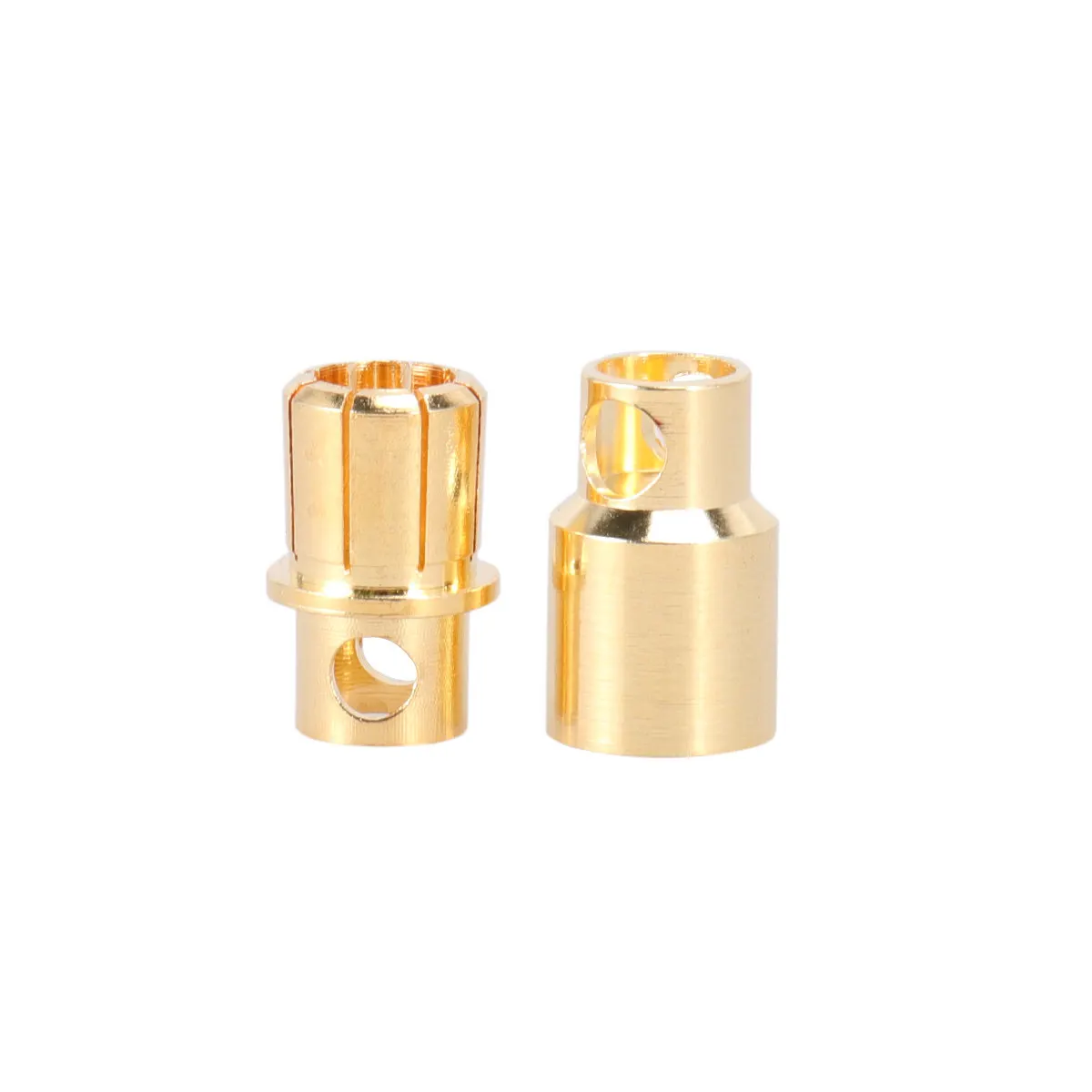 

1Pair 8Mm Gold Plated Banana Plugs Copper Material Corrosion Resistant for Rc Brushless Motor Electronic Control Esc Battery