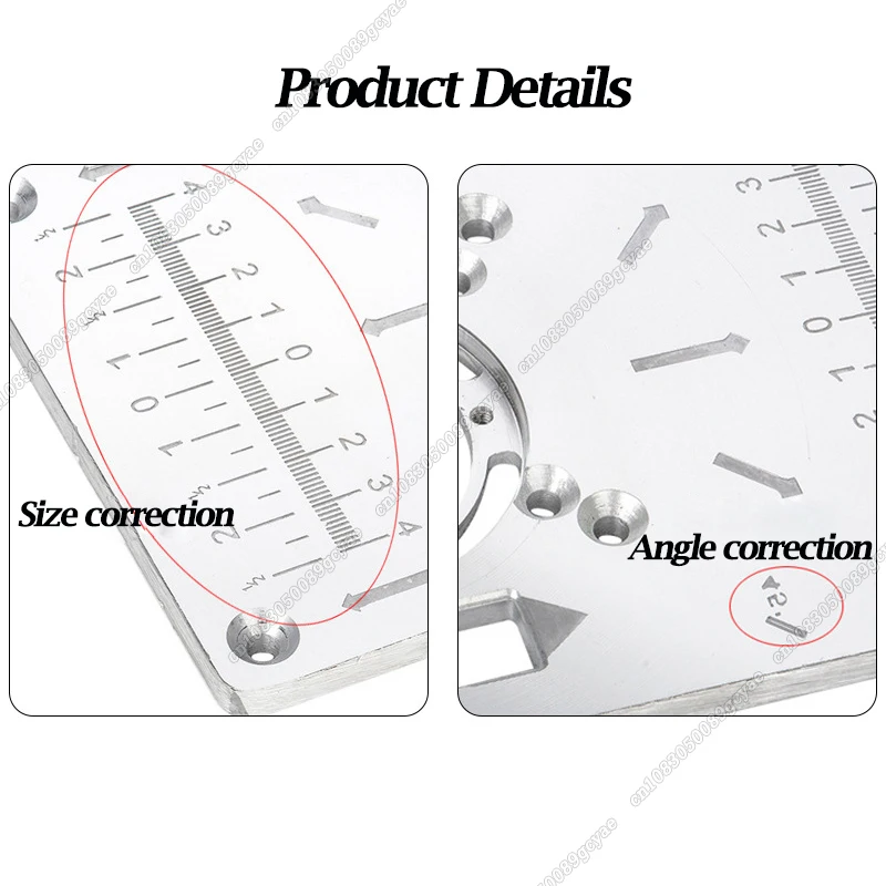 Aluminium Carpenty Router Table Insert Plate Multifunctional Woodworking Benches Carpenter Trimming Machine Engraving Board