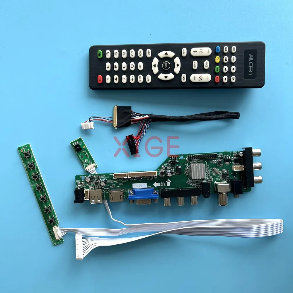

Kit DIY For B133XW01 V0/V1 B133XW02 V0/V1 AV/USB/DHMI/VGA 40Pin LVDS DVB-C/T 13.3" Laptop Panel 1366x768 Driver Controller Board