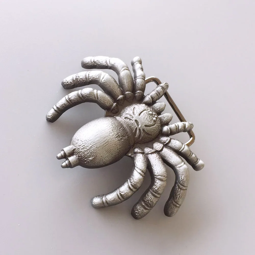 Antique Silver Cut Out Spider Belt Buckle Boucle de ceinture BUCKLE-3D011AS Free Shipping