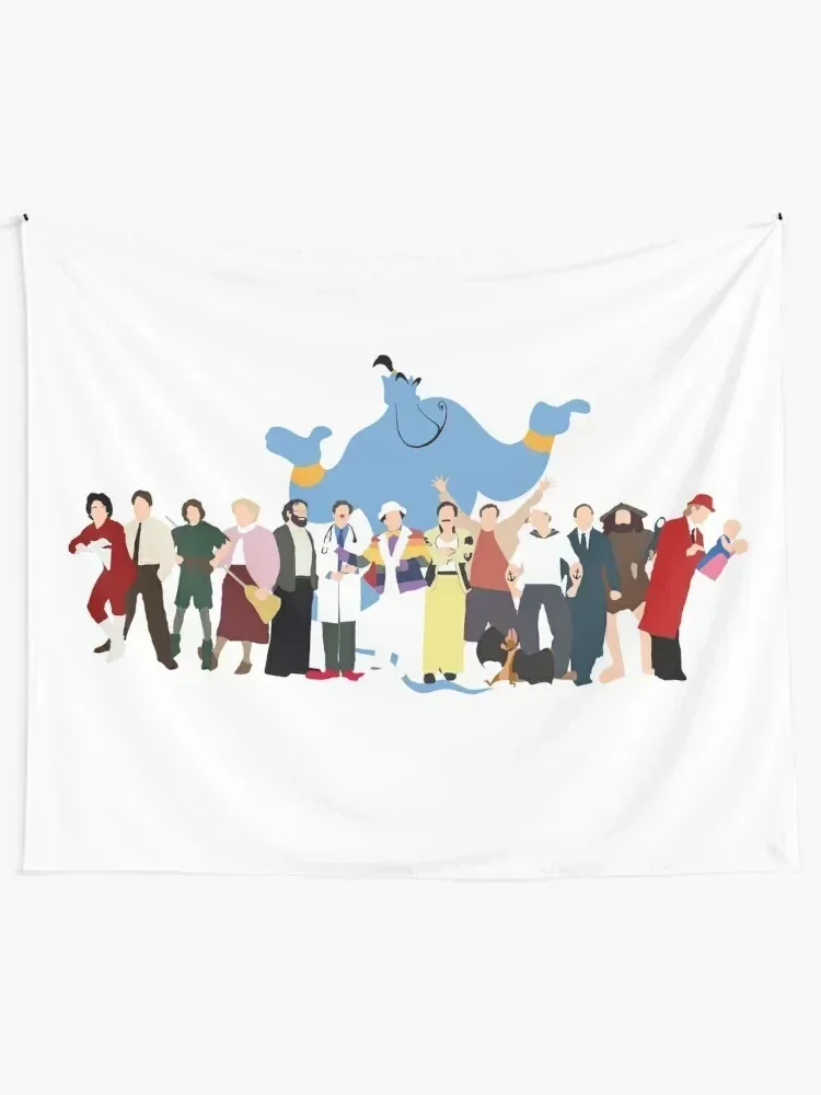 NO BACKGROUND Even More Minimalist Robin Williams Character Tribute Tapestry Cute Decor Home Decorations Tapestry