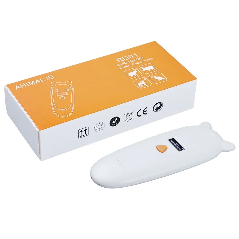 Reader Card ID Reader 134kHz/125kHz Rechargeable Animal Reader ID Scanner Microchip Scanner USB 2.0 Pet Tag Scanner read only