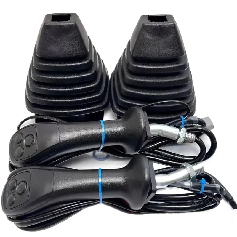 

Excavator Electromagnetic Suction Cup Wood Clamp Hydraulic Shear Grabber Three-button Electronic Control Joystick Handle Glue