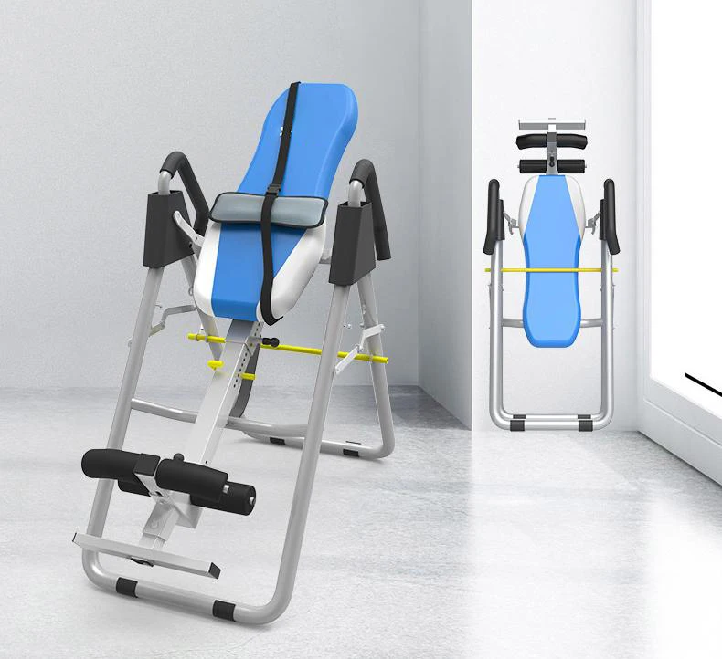 Mesa de terapia de inversión plegable para Fitness en casa, mesa de inversión para aliviar el dolor de espalda