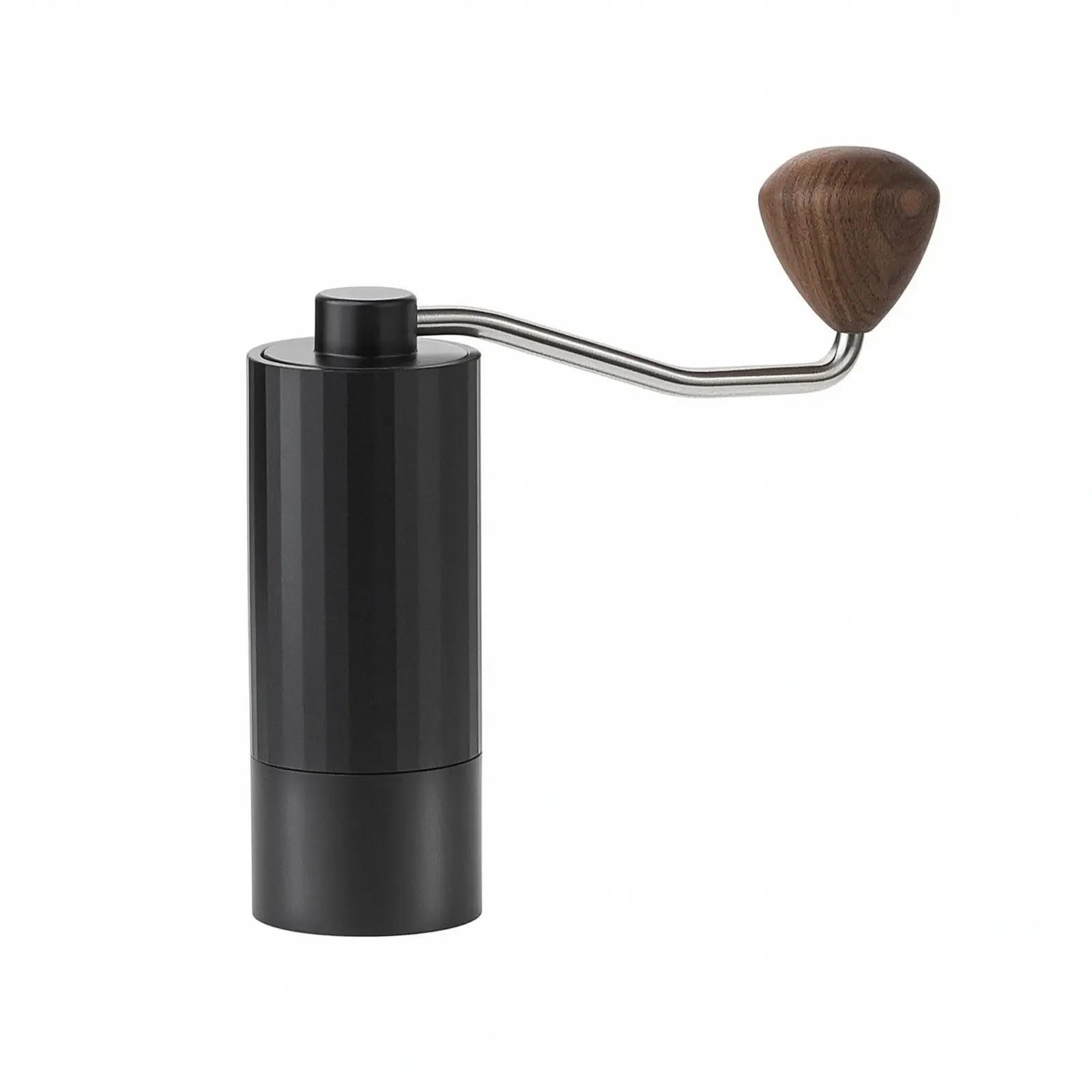 Mini Manual Coffee | Compact Cylindrical Body, Wood-Grain Handle, for Travel