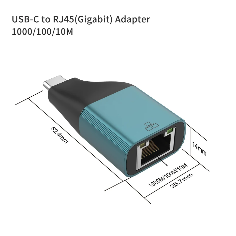 USB C to RJ45 LAN Port Gigabit Network Card Type-C To 100/1000Mbps Ethernet Adapter for Windows7/8/10 Laptop Android Phone