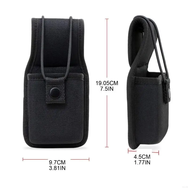 Nylon Walkie-Talkie Holder Bag Two Way Radio Case Walkie-Talkie Bag Pocket