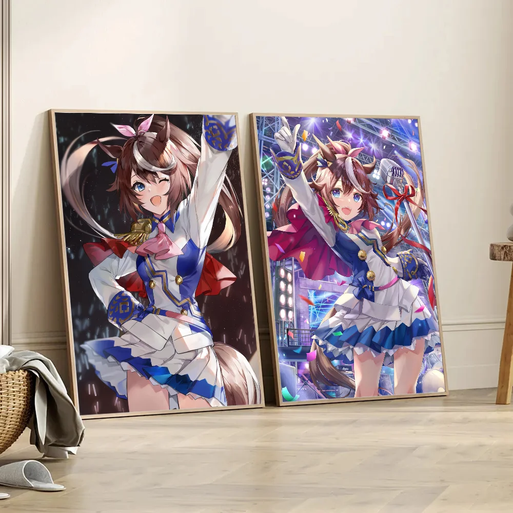 Tokai Teio Uma Musume Pretty Derby Vintage Posters Sticky Whitepaper Prints Posters Artwork Posters Wall Stickers