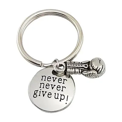 

Fashion Accessories Keychain Boxing Gloves Keychain Never Give Up Fitness Creative Keychain Charm Gift Coach Souvenir