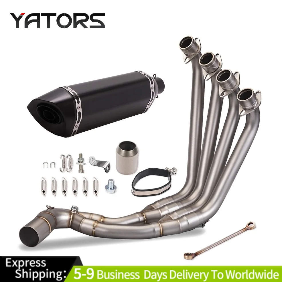 

For Honda CBR650R CBR650F CB650F CB650R 14-23 Whole Exhaust Pipe Slip On Escape Exhaust Systems