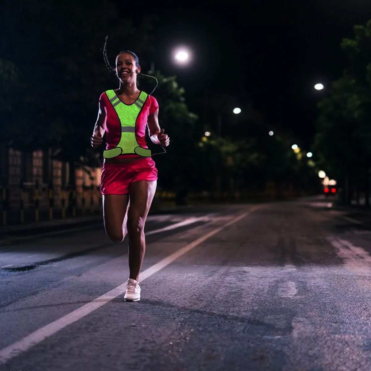 ROSENICE Reflective Safety Vest For Running Jogging Walking Bike (Fluorescent Yellow) Reflective Jacket