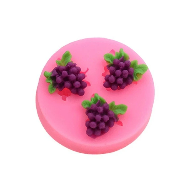 Mini Grape Fondant Cake Silicone Mold Chocolate Biscuits Molds Candy Ice Cube Pastry Mould Baking Cookies Cake Decoration Tools