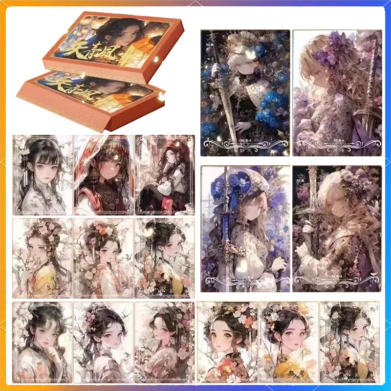 

New Style Sexy A4 Card Limited Sale ACG Goddess Story Chinese Style Ancient Dress Styles Sexy Beauty Ink Painting Style Card