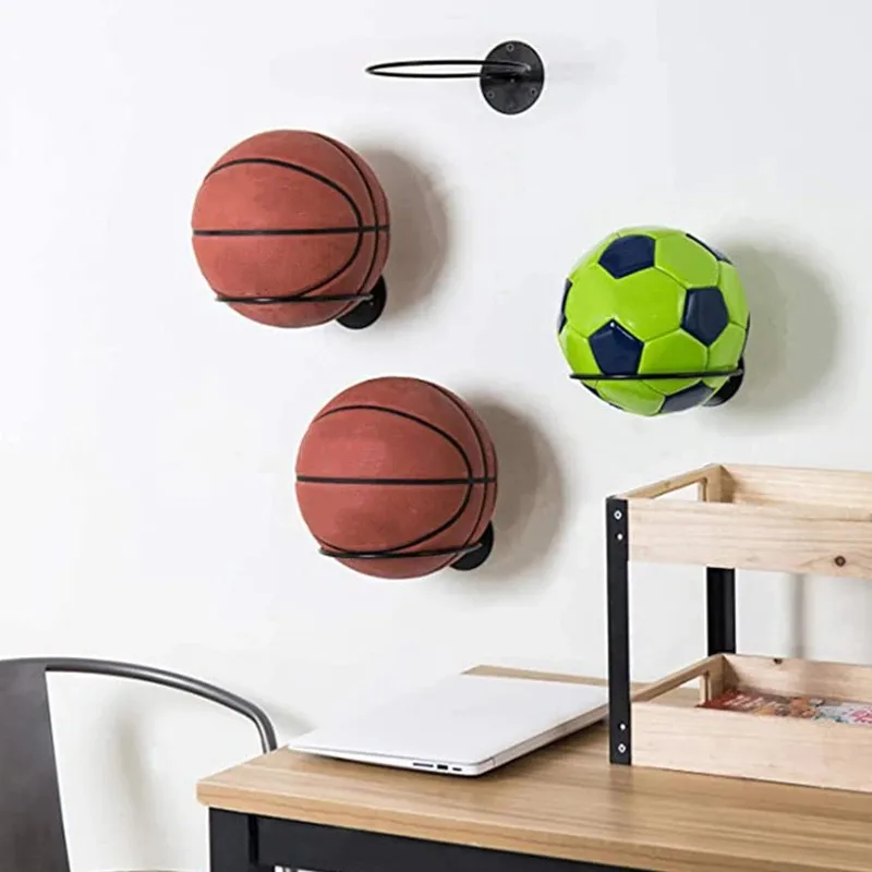 2023 New 1pc Wall hanging basketball iron frame basketball football a multi-purpose ball display shelf storage rack display rack