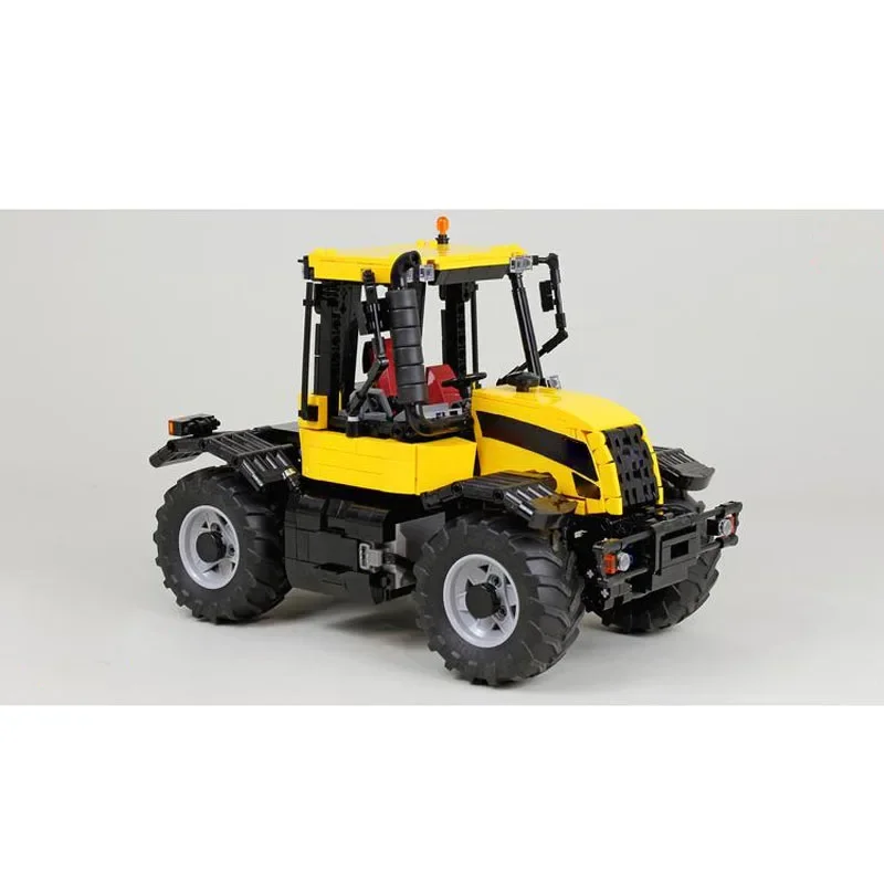 MOC-169365JCB1:17 tracteur agricole assemblage épissage blocs de construction modèle MOC blocs de construction créatifs jouets pour enfants