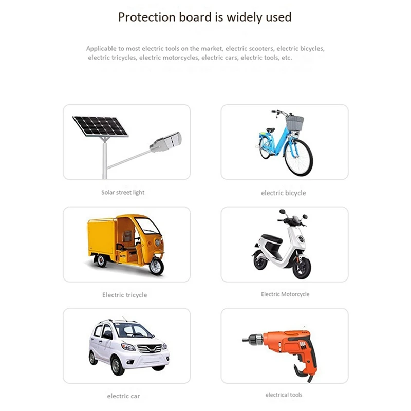 5X 8S 24V 60A BMS Li-Iron Lithium Battery Charger Protection Board With Power Battery Balance/Enhance Protection Board