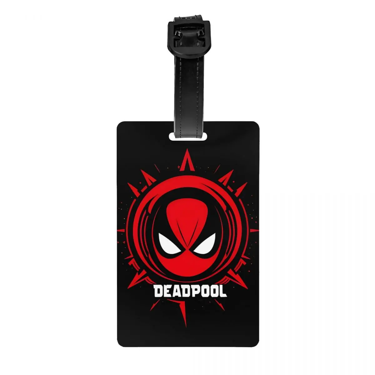 Deadpool-Etiquetas de equipaje de superhéroe, etiqueta portátil de PVC para maleta de viaje, etiqueta para bolsa de equipaje, etiquetas para caja, Dirección de identificación, etiqueta de equipaje de avión, regalo